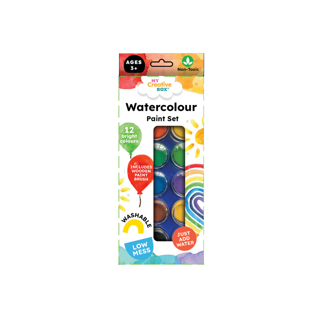 Ensemble de peinture à l'aquarelle – 12 couleurs -Art & bricolage- Boutique LeoLudo-Connetix