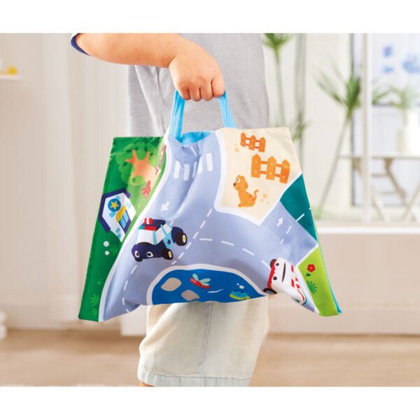 Ensemble de voitures en peluche à rétrofriction -Jouets d'éveil- Boutique LeoLudo-Hape