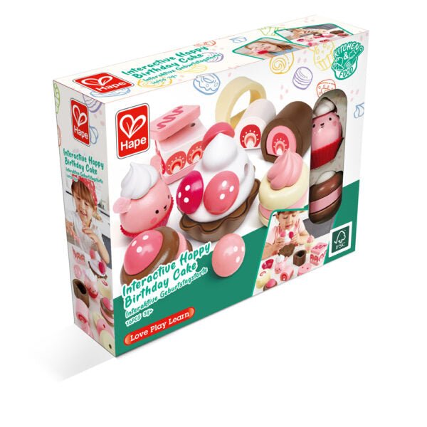 Ensemble desserts aux fraises en bois - Jouets d'imitation - Boutique LeoLudo - Hape