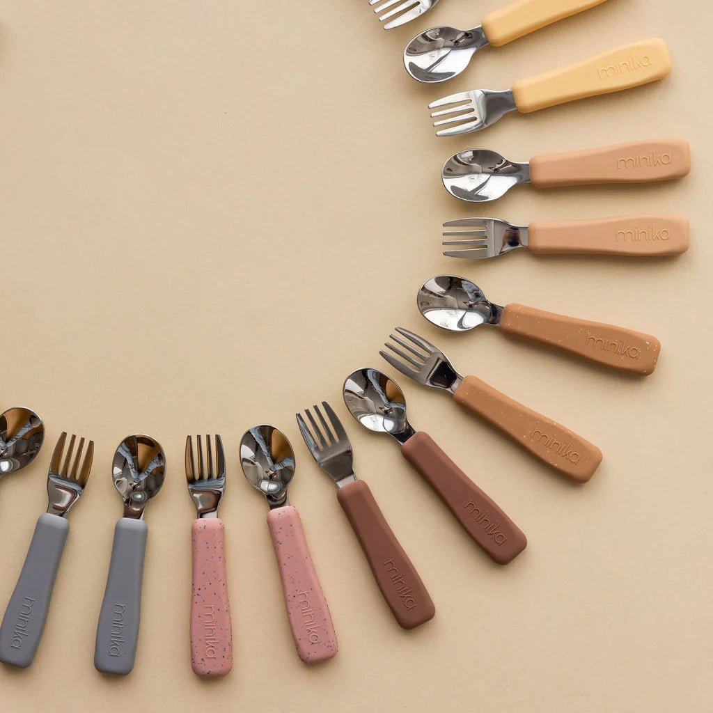 Ensemble d'ustensiles en acier inoxydable - Alimentation & repas - Boutique LeoLudo - Minika