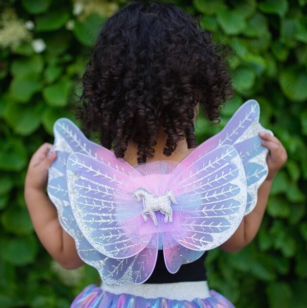 Ensemble jupe et ailes licorne pastel (4 - 6 ans) - Costumes - Boutique LeoLudo - Great Pretenders