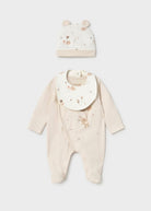 Ensemble naissance 3 pièces Mayoral – Écru -Vêtements- Boutique LeoLudo-Mayoral