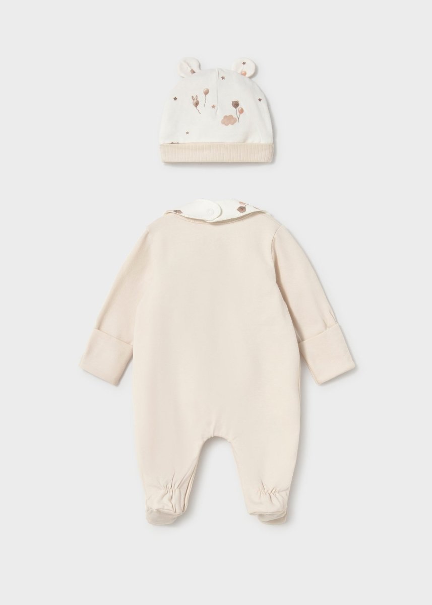 Ensemble naissance 3 pièces Mayoral – Écru -Vêtements- Boutique LeoLudo-Mayoral