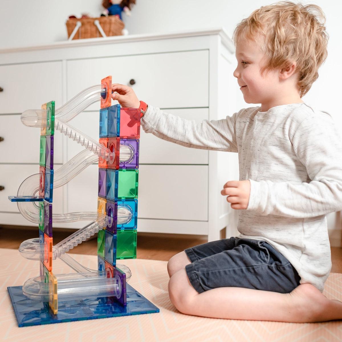 Ensemble parcours de balle Connetix (92 pcs) - Jeux de construction - Boutique LeoLudo - Connetix