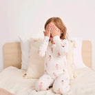Ensemble pyjama 2 pièces Blanc Cassé -Vêtements- Boutique LeoLudo-Petit Lem