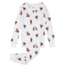 Ensemble pyjama blanc cassé à imprimé nuit du Père Noël -Vêtements- Boutique LeoLudo-Petit Lem