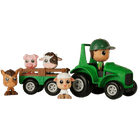 Ensemble Tracteur & Remorque avec Figurine – 3 personnages au choix - Véhicules de jeu - Boutique LeoLudo - Flek