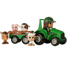 Ensemble Tracteur & Remorque avec Figurine – 3 personnages au choix - Véhicules de jeu - Boutique LeoLudo - Flek