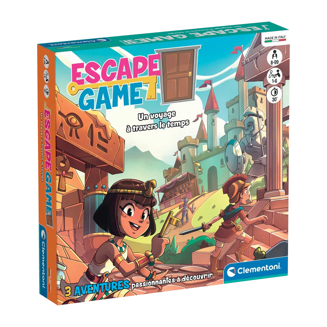 Escape Game – Un voyage à travers le temps -Jeux de société- Boutique LeoLudo-Clementoni