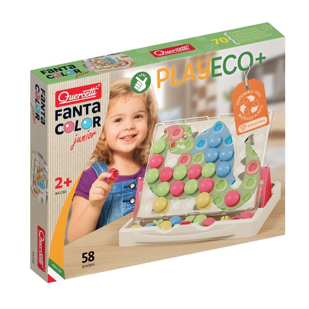 Fantacolor Junior Play Eco+ (58 pcs) - Jeux d'assemblage - Boutique LeoLudo - Quercetti