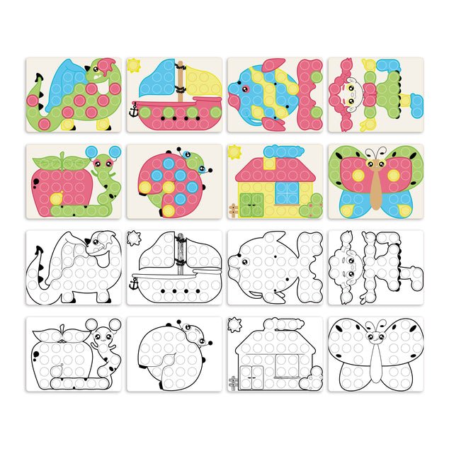 Fantacolor Junior Play Eco+ (58 pcs) - Jeux d'assemblage - Boutique LeoLudo - Quercetti