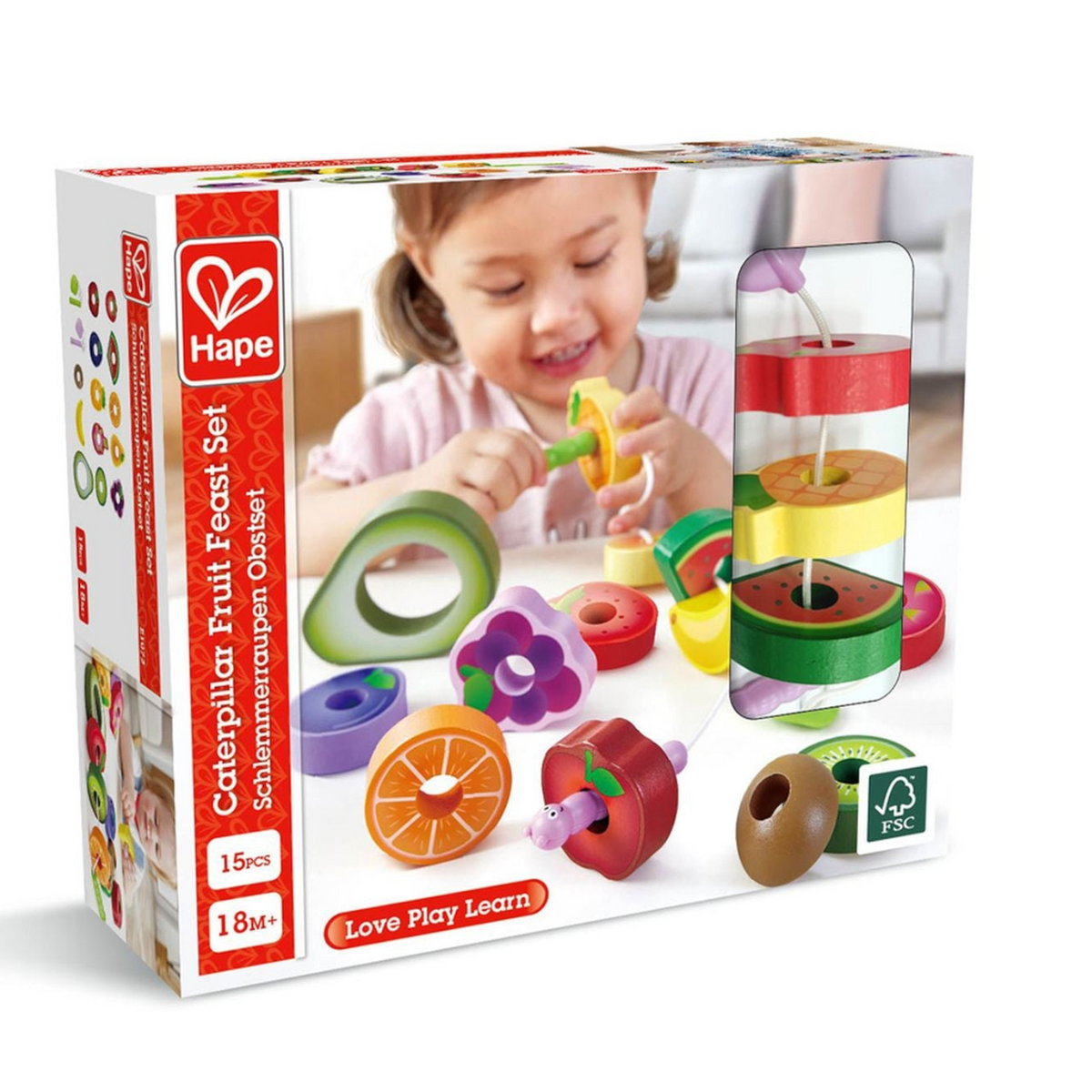 Festin de fruits de chenille - Jeux de motricité fine - Boutique LeoLudo - Hape