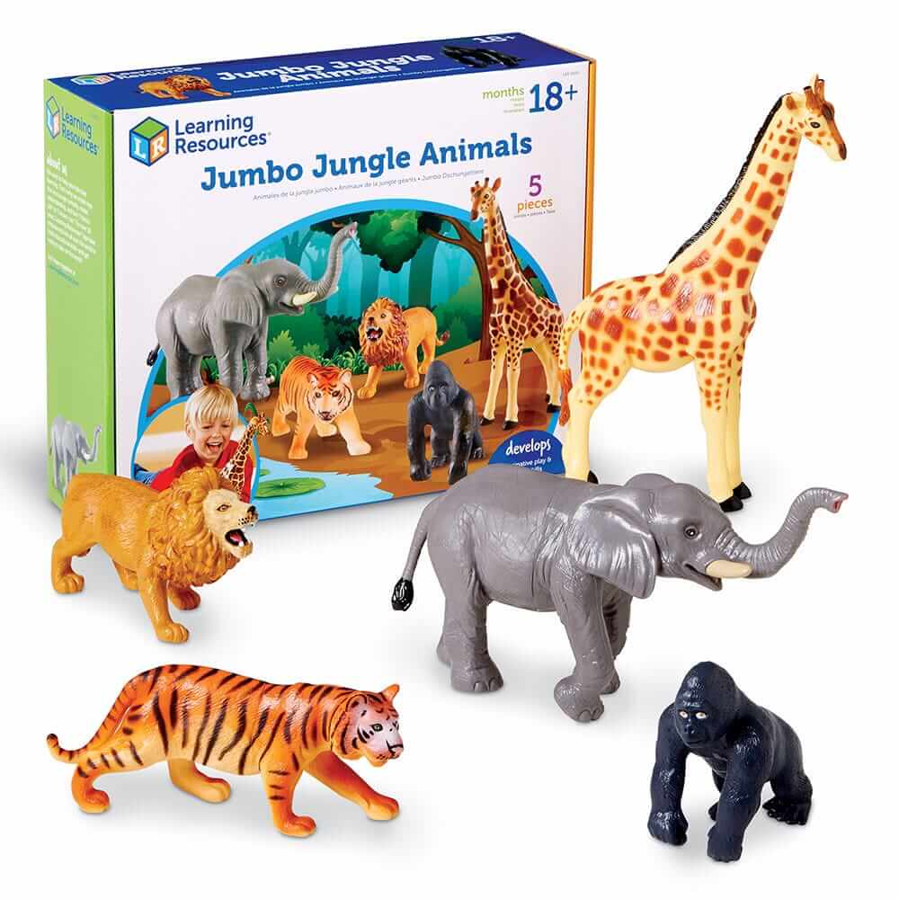 Figurines d'animaux Jungle Forêt Animaux Modèle Enfants Jouets Décor À La
