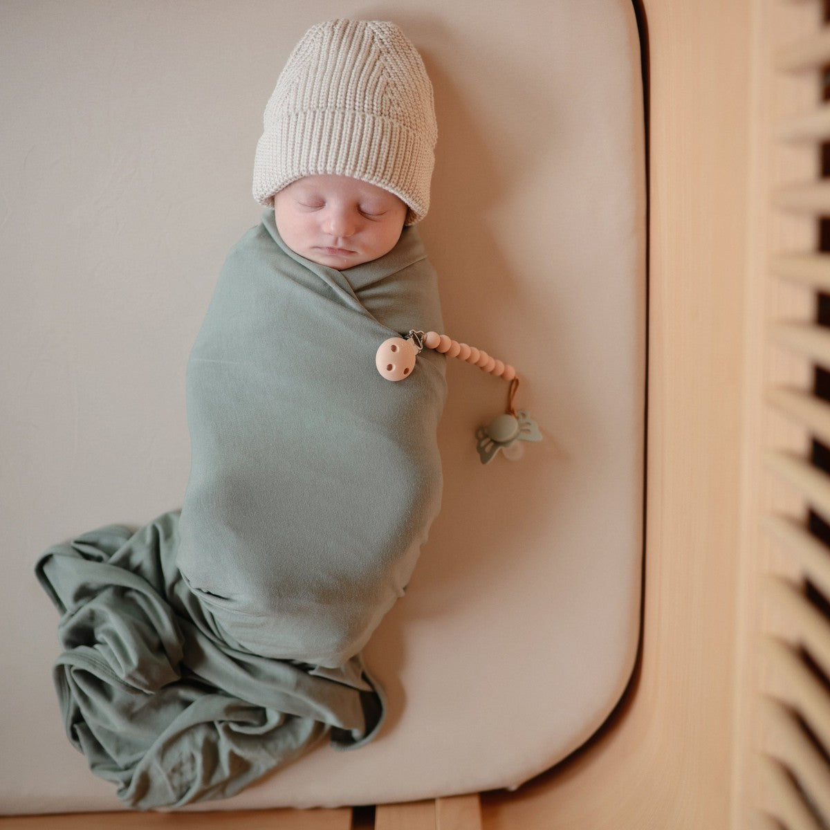 Drap de berceau extensible - Fog-Mushie-Boutique LeoLudo