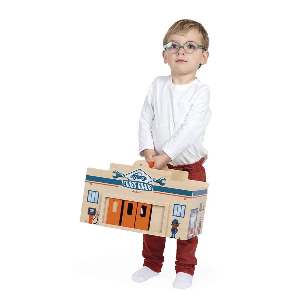 Garage en bois Ville - Cross Roads - Ensembles de jeu - Boutique LeoLudo - Tender Leaf Toys