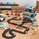 Garage en bois vintage à étages pour petites voitures - Ensembles de jeu - Boutique LeoLudo - Vilac