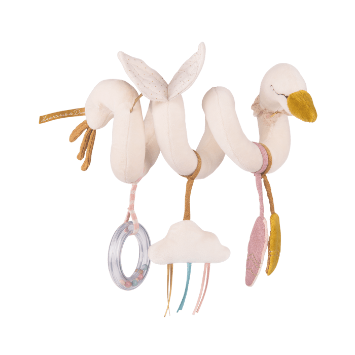 Grande peluche Spirale d'activités Cygne - Jouets d'éveil - Boutique LeoLudo - Moulin Roty