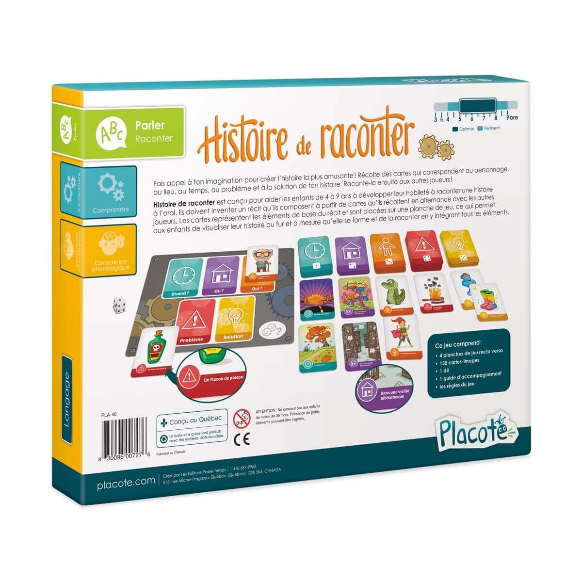 Histoire de raconter - Jeux de société - Boutique LeoLudo - Placote