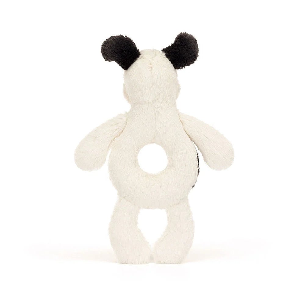 Hochet anneau - Chiot noir et crème - Jouets d'éveil - Boutique LeoLudo - Jellycat