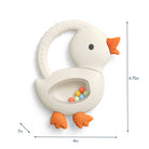 Hochet et jouet de dentition en silicone -Jouets d'éveil- Boutique LeoLudo-Itzy Ritzy Canada