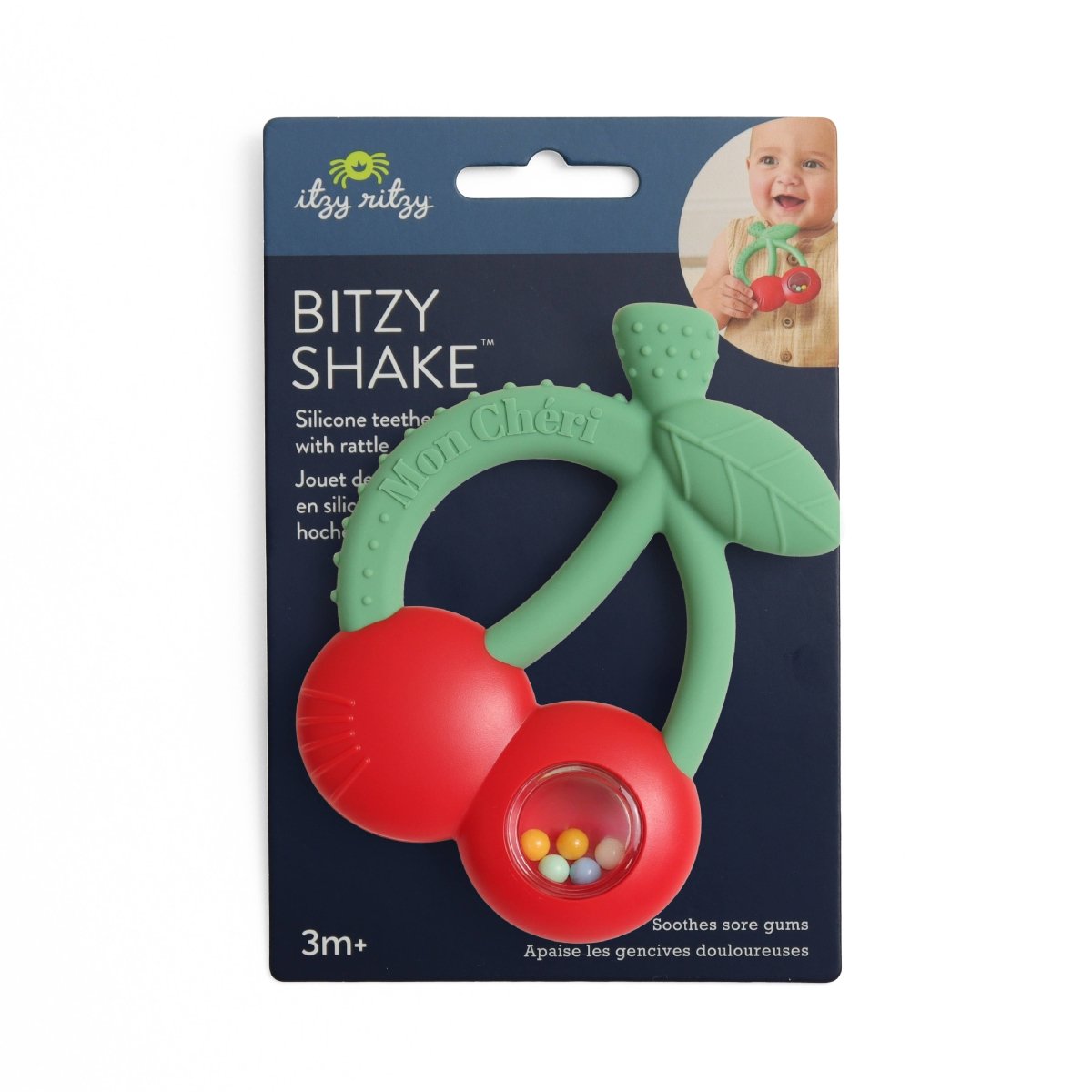 Hochet et jouet de dentition en silicone -Jouets d'éveil- Boutique LeoLudo-Itzy Ritzy Canada