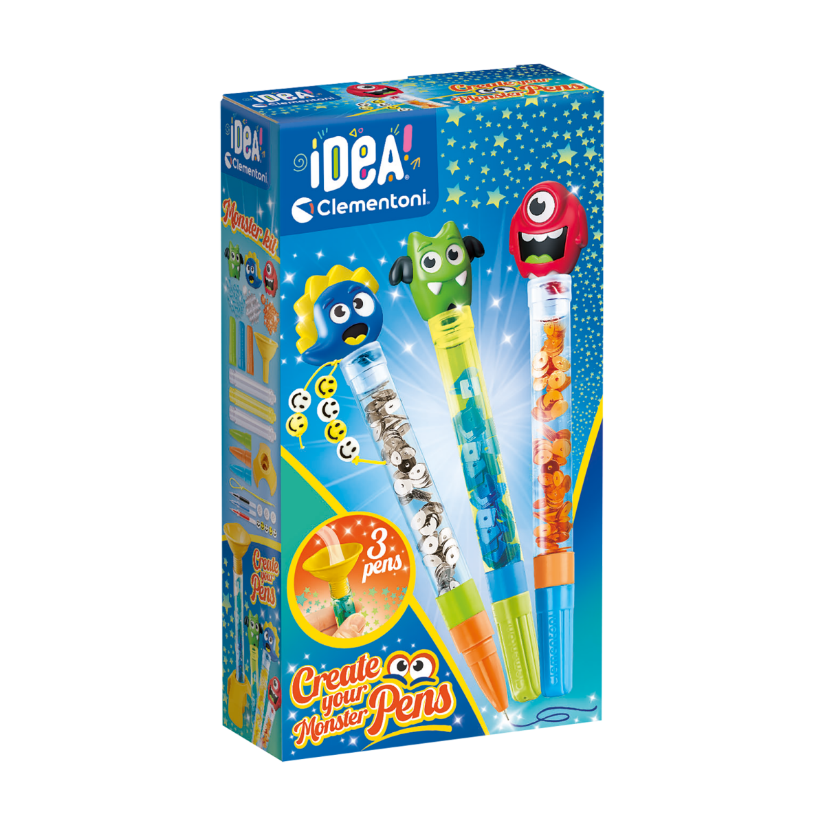 Idea - Crée tes stylos Monstres -Art & bricolage- Boutique LeoLudo-Clementoni
