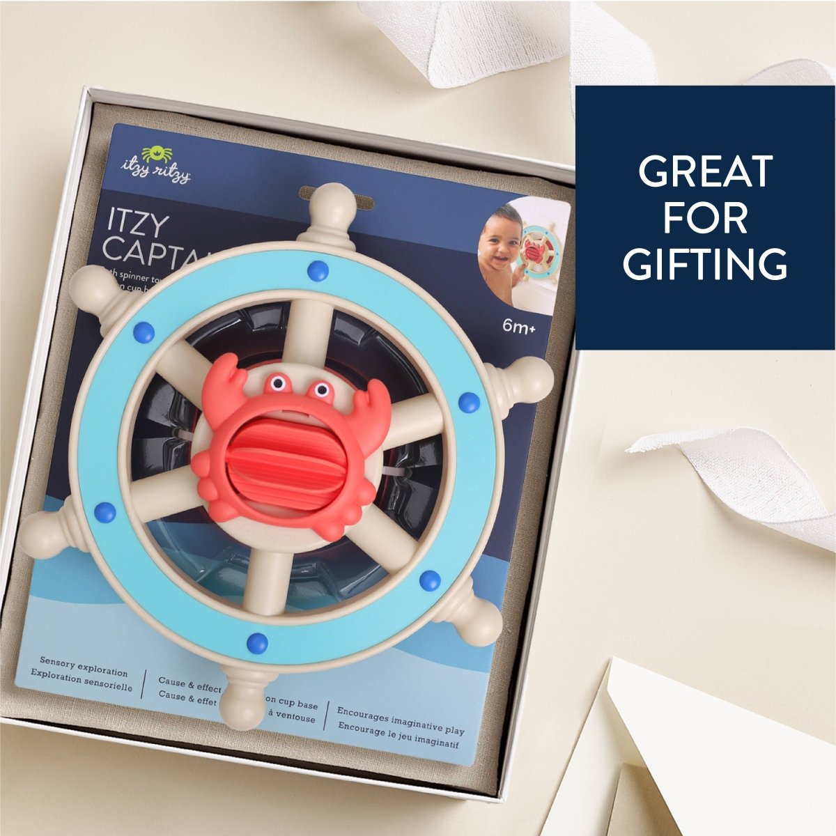 Itzy Captain™ – Volant d’activités sensoriel -Jouets d'éveil- Boutique LeoLudo-Itzy Ritzy Canada