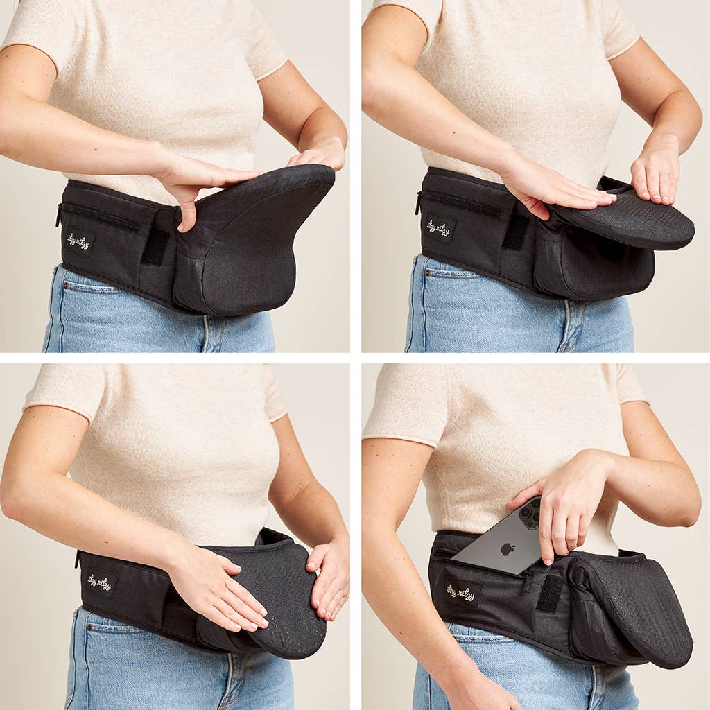 Itzy Hold & Fold™ – Porte-bébé siège de hanche -Équipement bébé- Boutique LeoLudo-Itzy Ritzy Canada