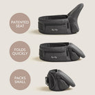 Itzy Hold & Fold™ – Porte-bébé siège de hanche -Équipement bébé- Boutique LeoLudo-Itzy Ritzy Canada