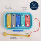 Itzy Music School – Xylophone « Sardines » -Jouets d'éveil- Boutique LeoLudo-Itzy Ritzy Canada