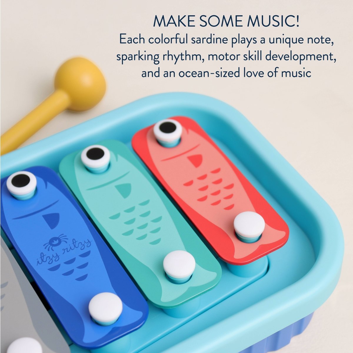 Itzy Music School – Xylophone « Sardines » -Jouets d'éveil- Boutique LeoLudo-Itzy Ritzy Canada