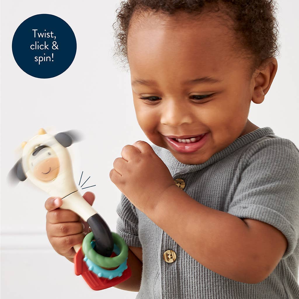 Itzy Spinner™ – Hochet et jouet de dentition sensoriel -Jouets sensoriels- Boutique LeoLudo-Itzy Ritzy Canada