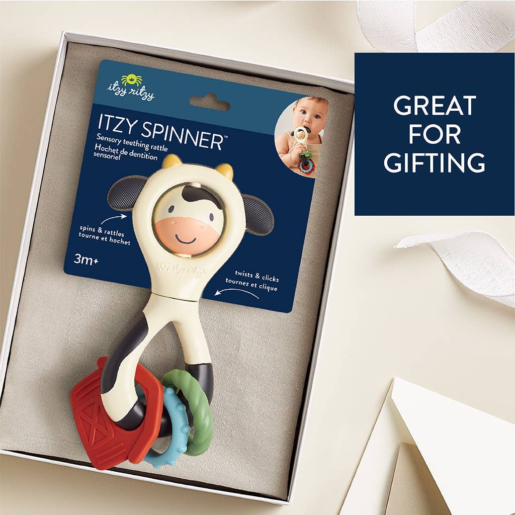 Itzy Spinner™ – Hochet et jouet de dentition sensoriel -Jouets sensoriels- Boutique LeoLudo-Itzy Ritzy Canada
