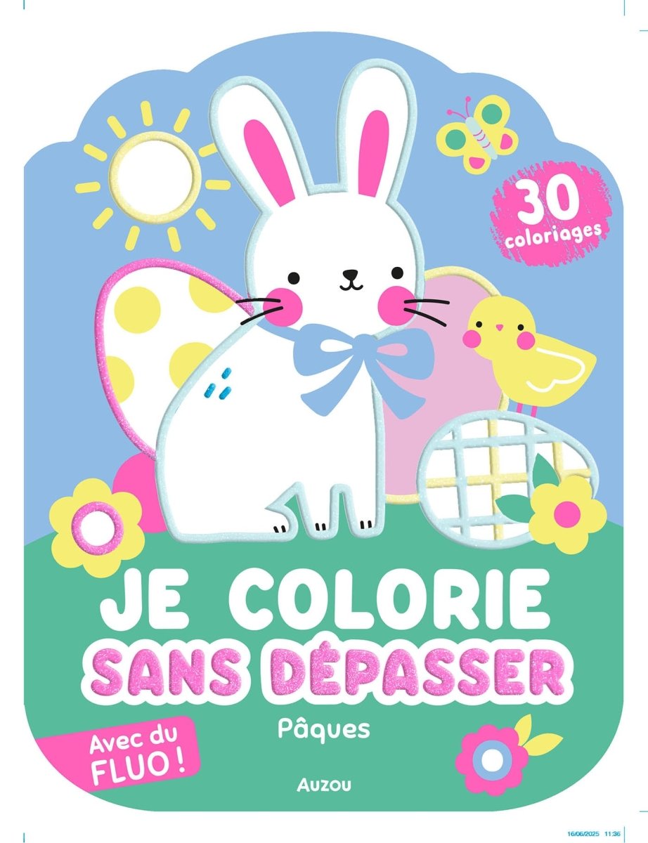 Je colorie sans dépasser - Pâques - Livres - Boutique LeoLudo - Auzou