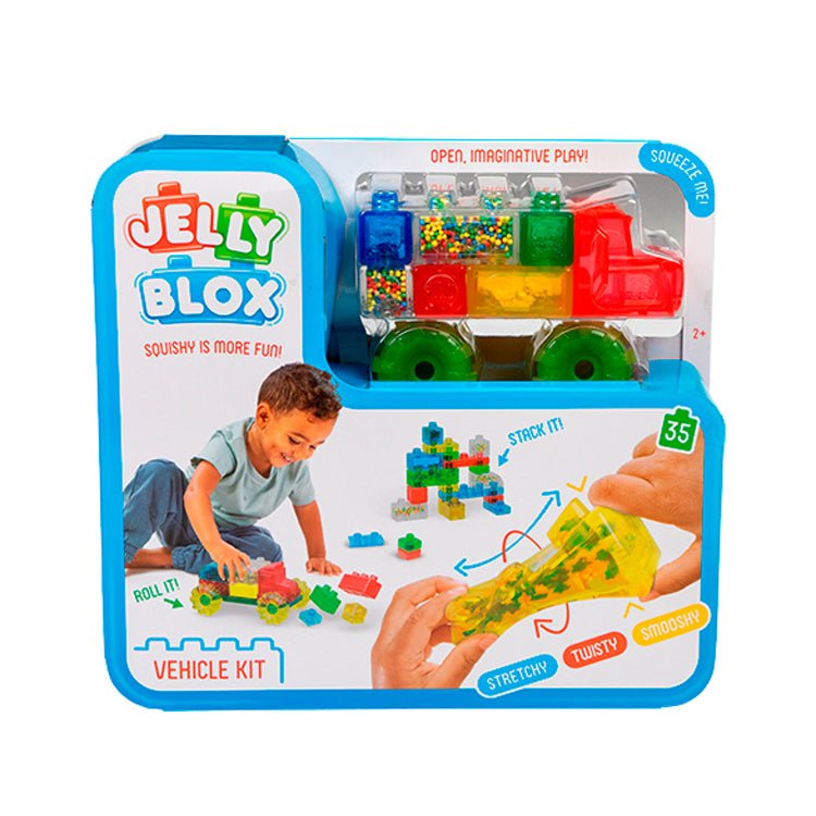 Jelly Blox - Ensemble de véhicules (35 pcs) -Jeux de construction- Boutique LeoLudo-Goliath