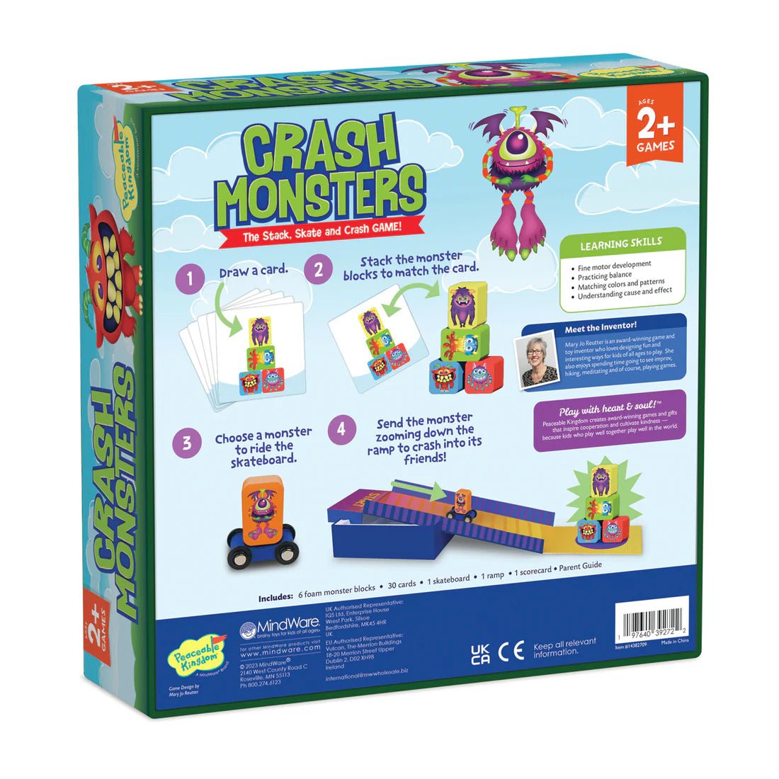 Jeu coopératif Crash Monsters – Peaceable Kingdom -Jeux de société- Boutique LeoLudo-Peaceable Kingdom