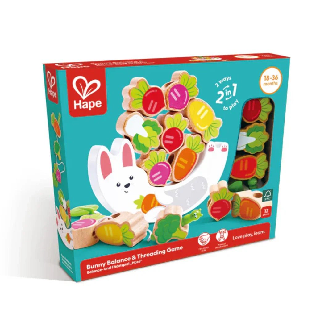 Jeu de balance 2 - en - 1 Lapin et Légumes - Jeux de manipulation - Boutique LeoLudo - Hape