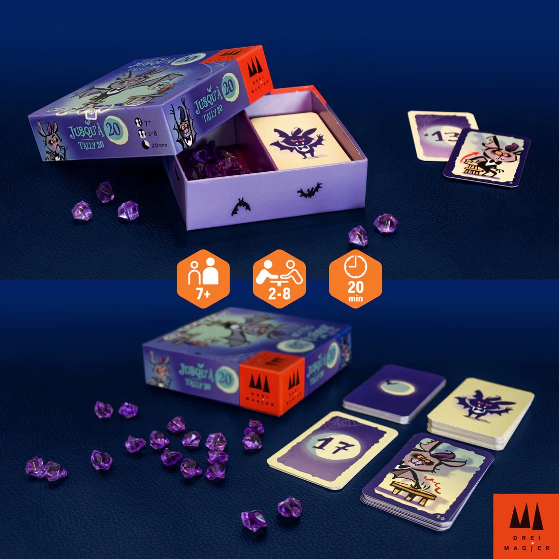 Jeu de cartes Tally 20 – Drei Magier -Jeux de société- Boutique LeoLudo-Schmidt