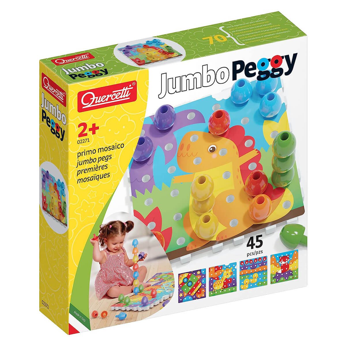 Jeu de construction - Jumbo Peggy (45 pcs.) - Jeux de construction - Boutique LeoLudo - Quercetti