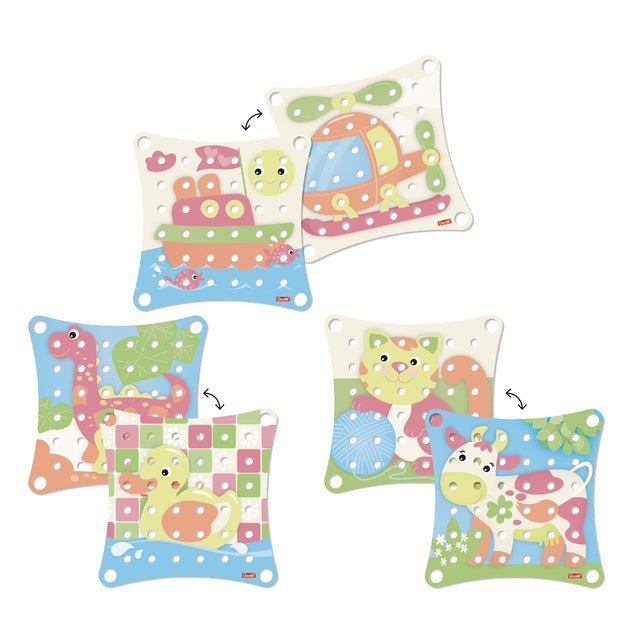 Jeu de construction - Jumbo Peggy Eco+ (41 pcs) - Jeux de construction - Boutique LeoLudo - Quercetti