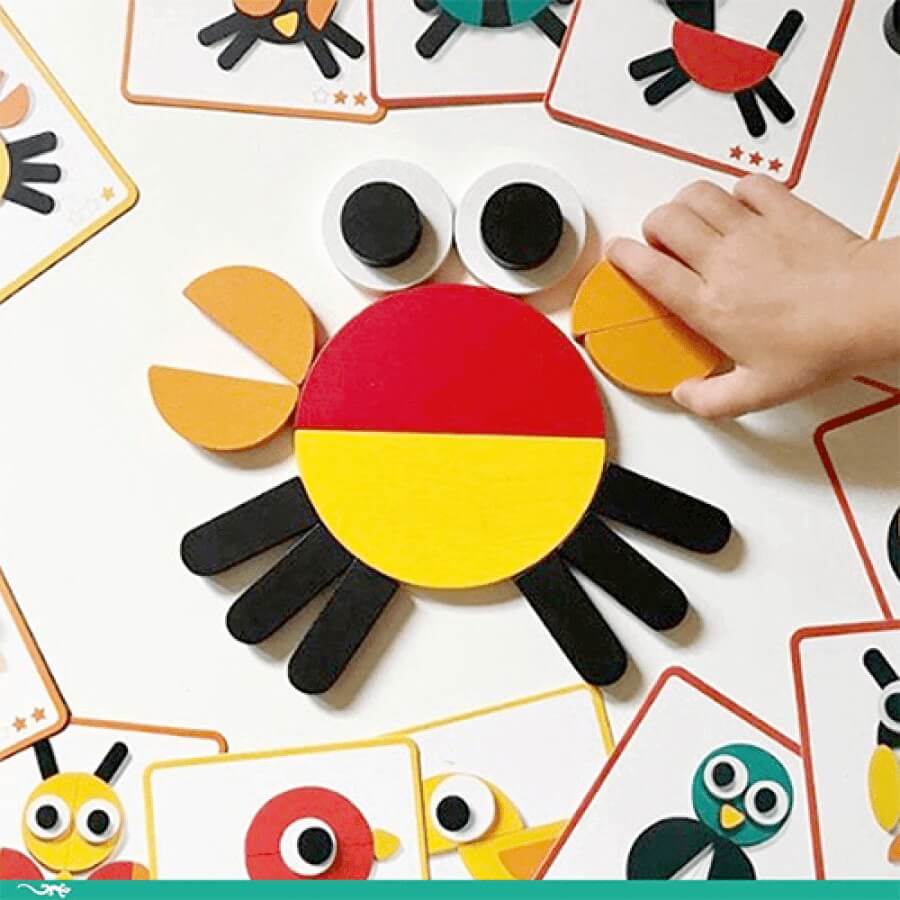 Jeu de construction Ze Géoanimo - Jeux d'assemblage - Boutique LeoLudo - Djeco