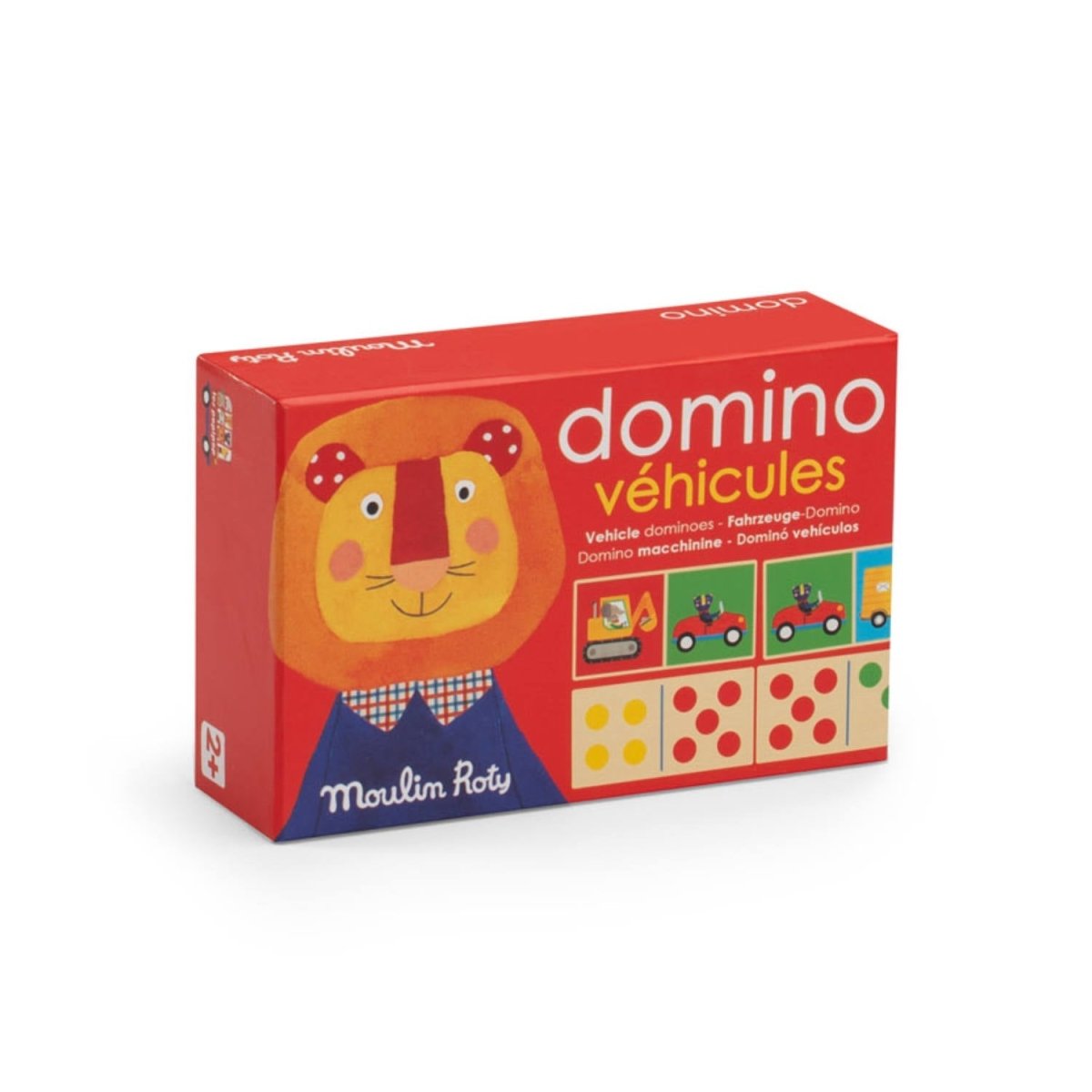 Jeu de dominos véhicules en bois - Les Popipop -Jeux de société- Boutique LeoLudo-Moulin Roty