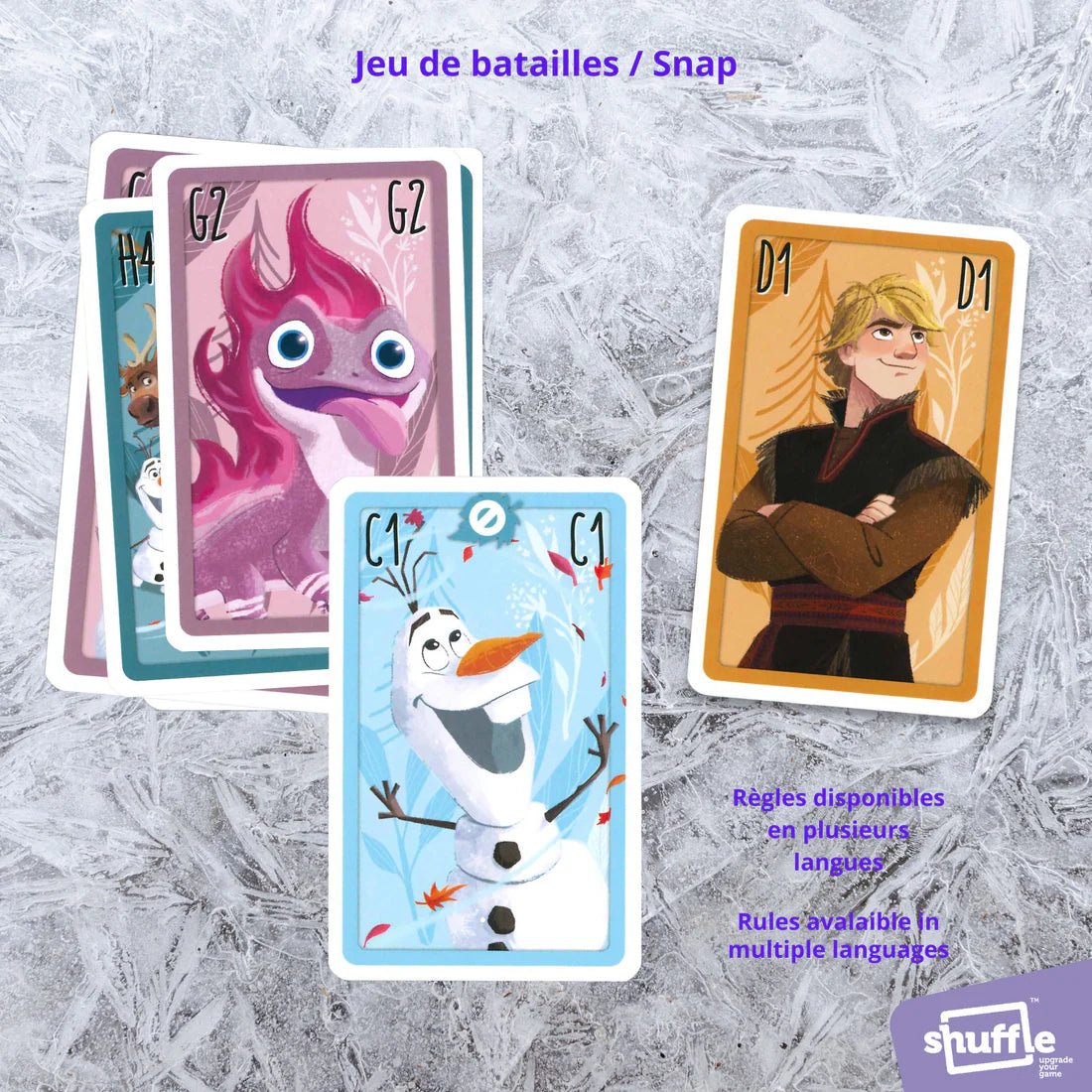 Jeu de familles 4 en 1 - REINE DES NEIGES 2 - Jeux de société - Boutique LeoLudo - Shuffle