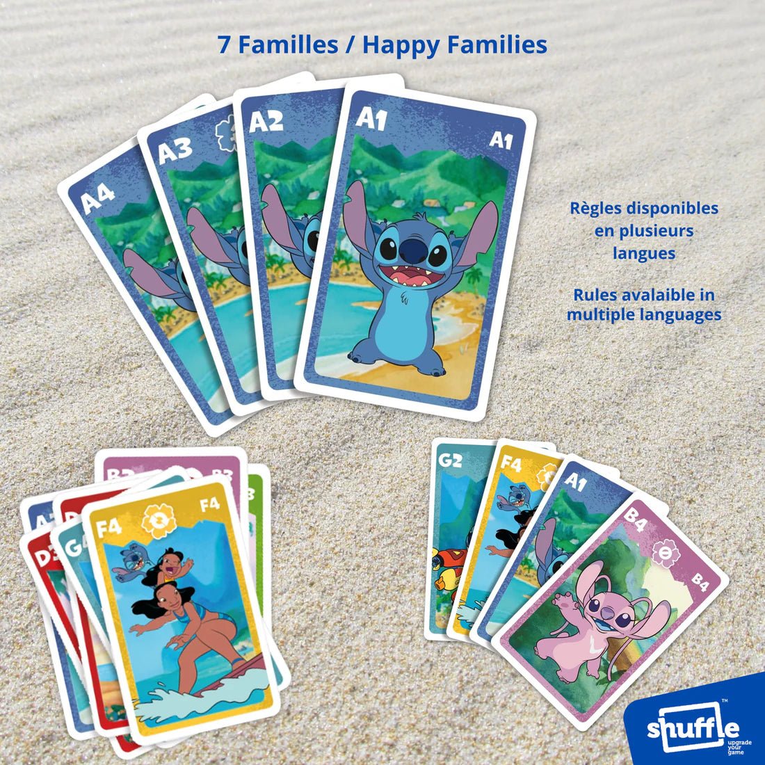 Jeu de familles 4 en 1 - Stitch - Jeux de société - Boutique LeoLudo - Shuffle