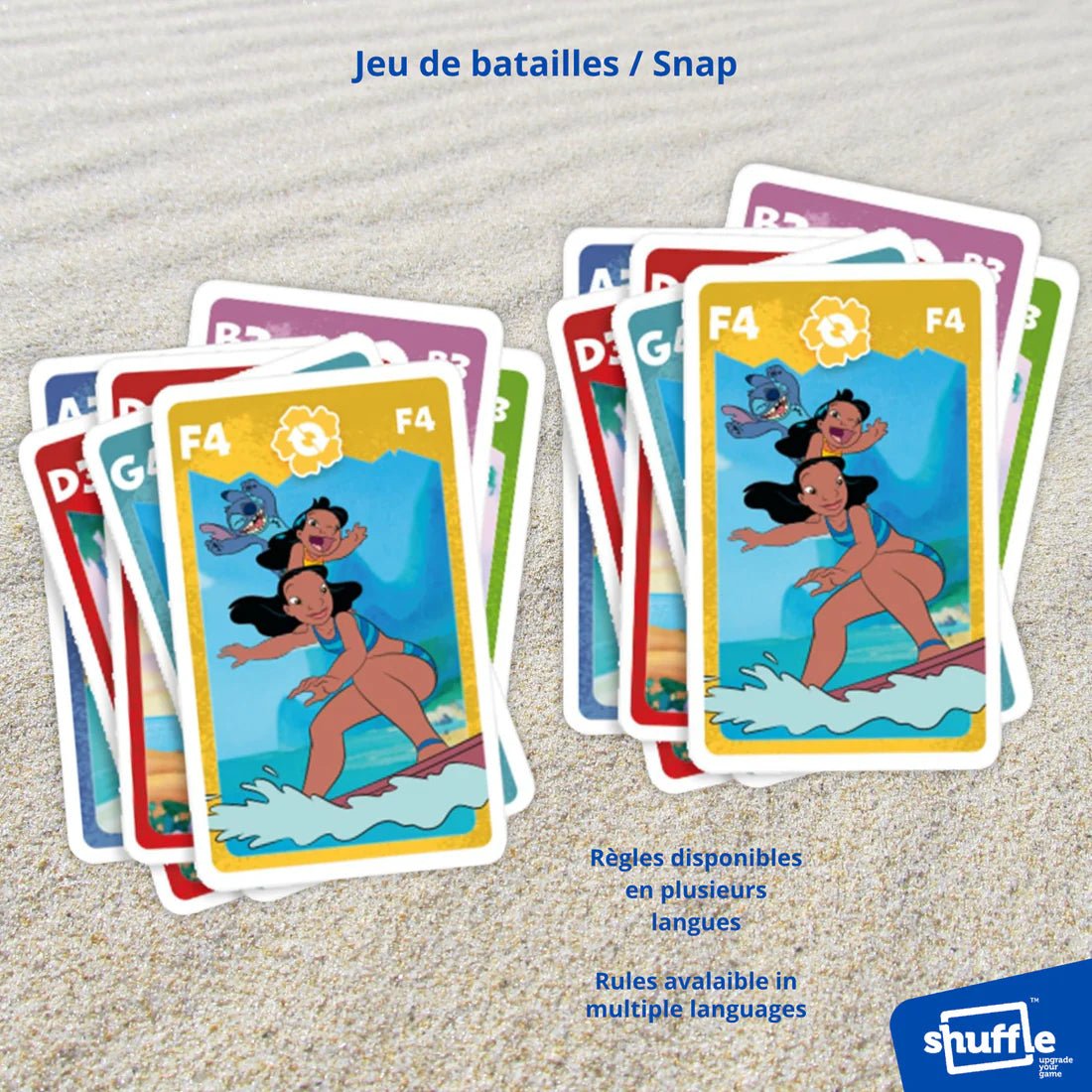 Jeu de familles 4 en 1 - Stitch - Jeux de société - Boutique LeoLudo - Shuffle