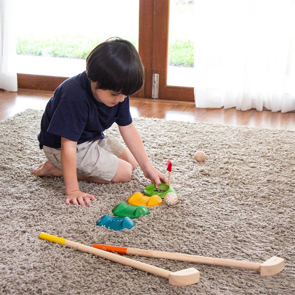 Jeu de mini golf complet en bois - Jeux d'extérieur - Boutique LeoLudo - Plan Toys