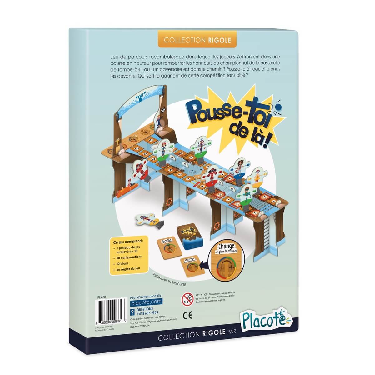 Jeu de parcours familial Pousse - toi de là ! - Jeux de société - Boutique LeoLudo - Placote