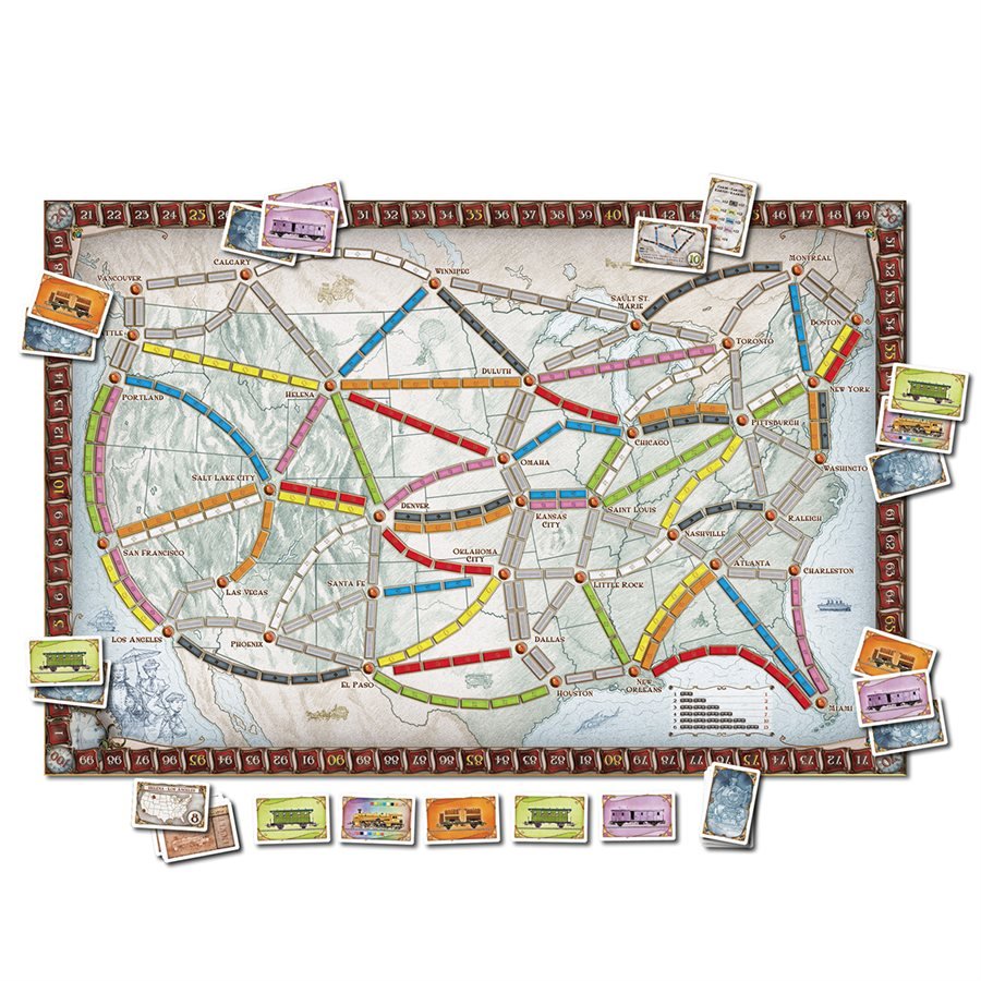 Jeu de société Les aventuriers du rail : Un périple épique sur les voies ferrées Jeux de société- Boutique LeoLudo