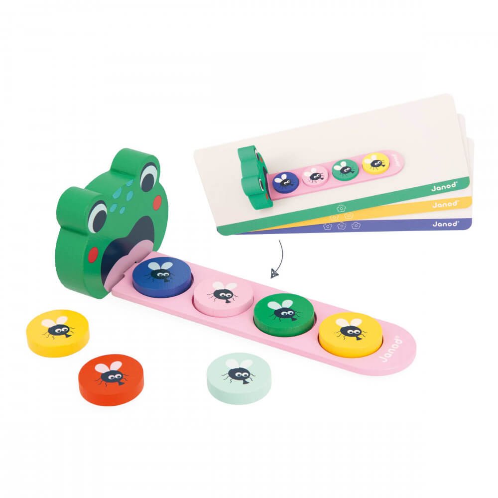 Jeu de suites logiques Grenouille - Jeux éducatifs - Boutique LeoLudo - Janod
