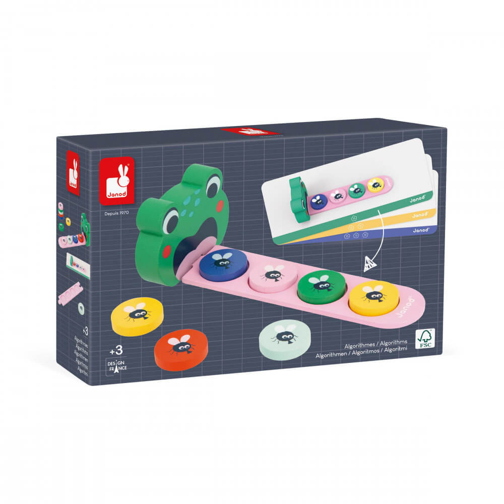 Jeu de suites logiques Grenouille - Jeux éducatifs - Boutique LeoLudo - Janod